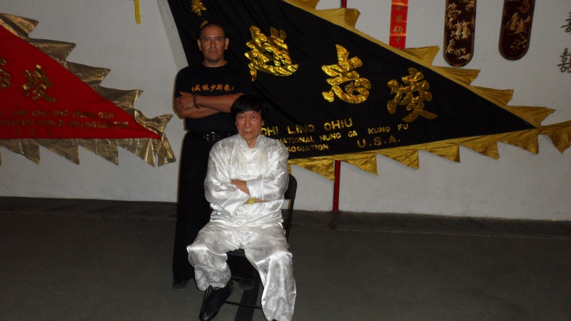 Gran Maestro 10º Dan Dr. Chiu Chi Ling y su discípulo José Remis 8º Dan.